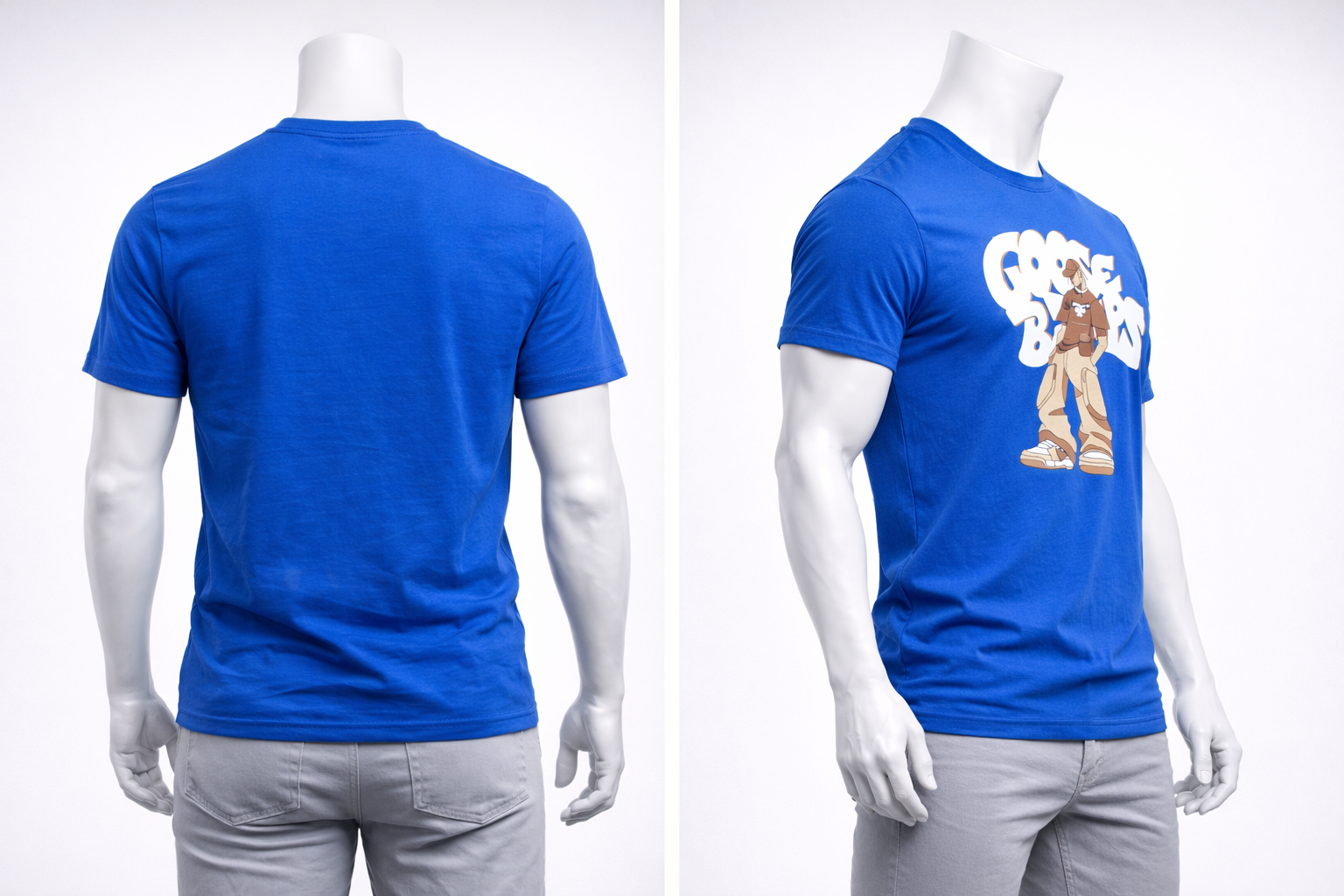Style blue T-shirt