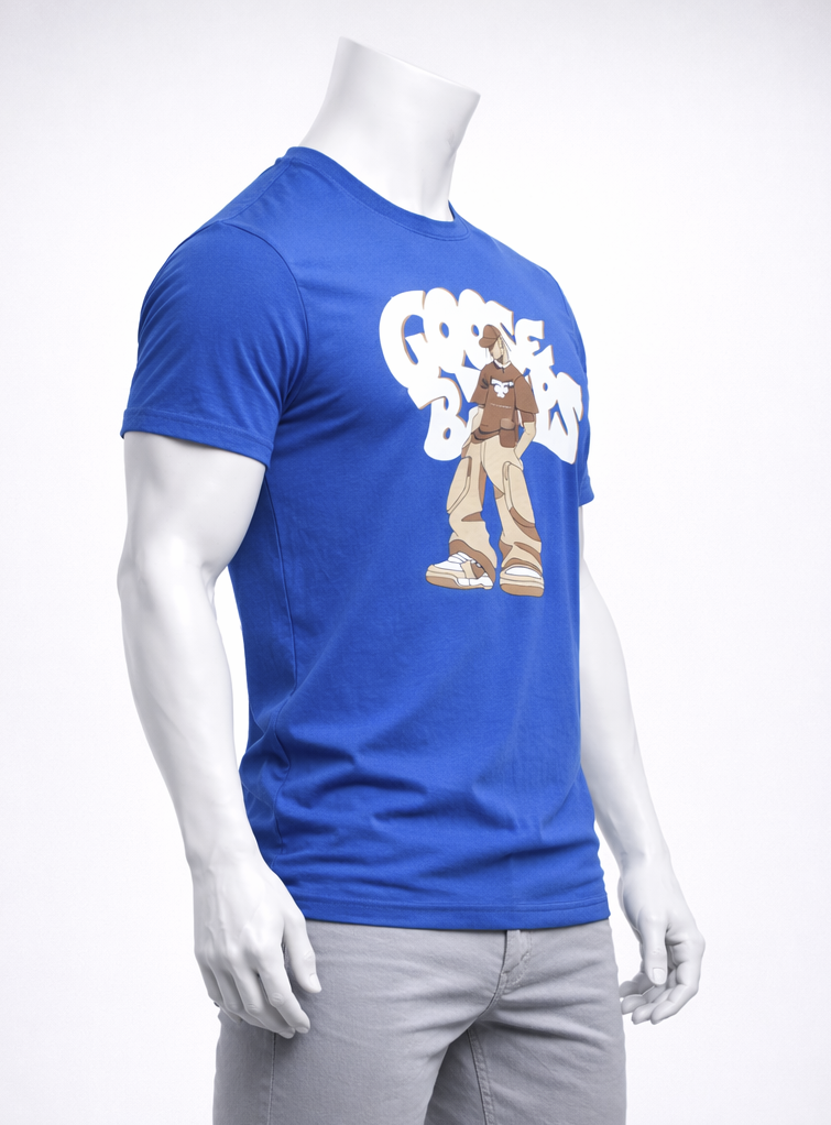 Style blue T-shirt